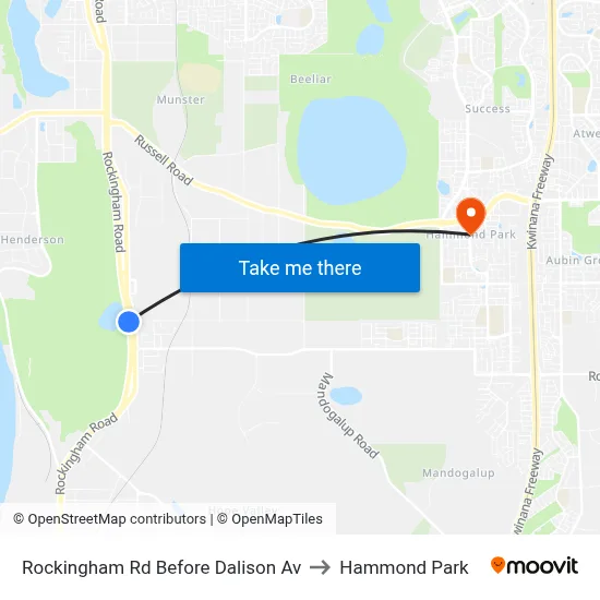 Rockingham Rd Before Dalison Av to Hammond Park map