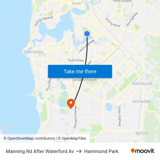 Manning Rd After Waterford Av to Hammond Park map