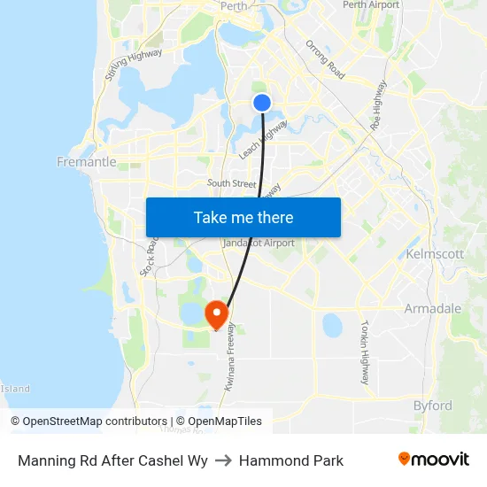 Manning Rd After Cashel Wy to Hammond Park map