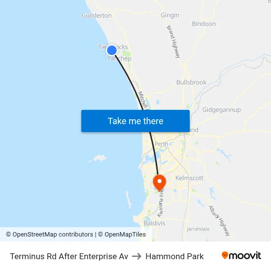 Terminus Rd After Enterprise Av to Hammond Park map