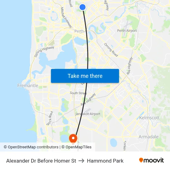Alexander Dr Before Homer St to Hammond Park map