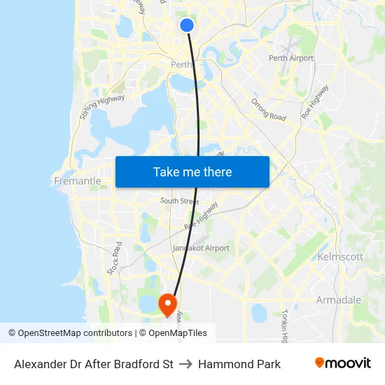 Alexander Dr After Bradford St to Hammond Park map