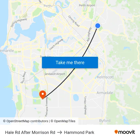 Hale Rd After Morrison Rd to Hammond Park map