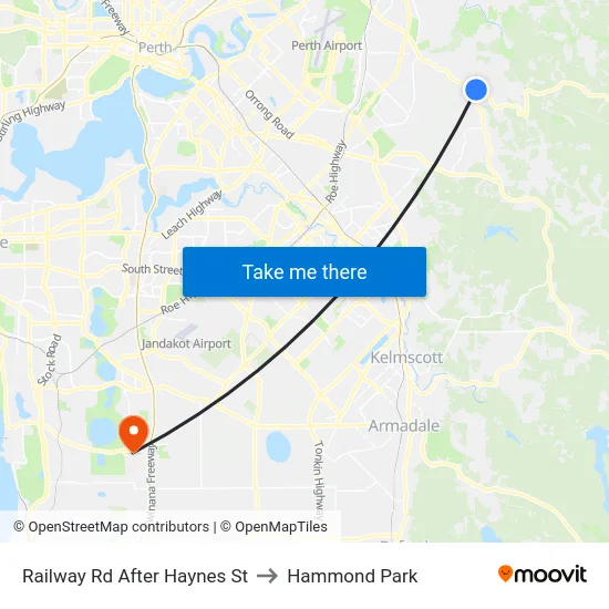 Railway Rd After Haynes St to Hammond Park map