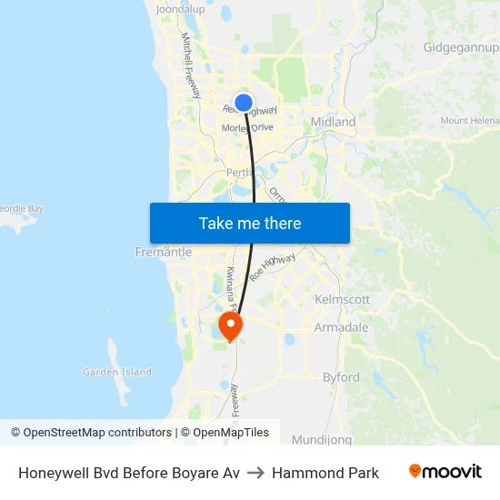 Honeywell Bvd Before Boyare Av to Hammond Park map