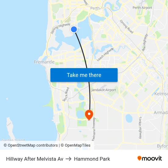 Hillway   After Melvista Av to Hammond Park map