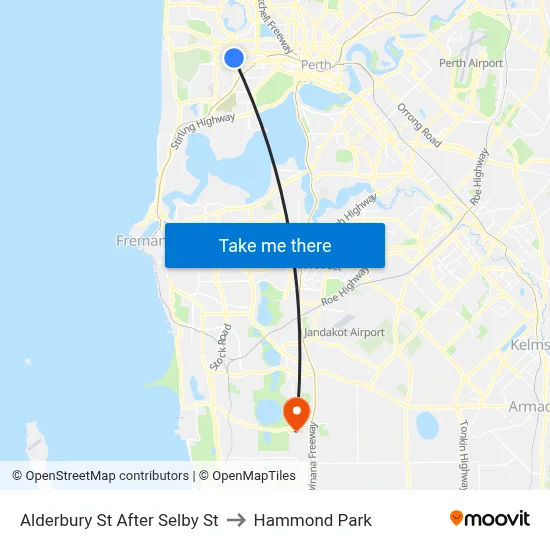 Alderbury St After Selby St to Hammond Park map