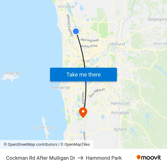 Cockman Rd After Mulligan Dr to Hammond Park map