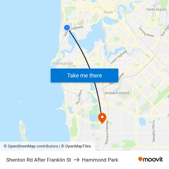 Shenton Rd After Franklin St to Hammond Park map