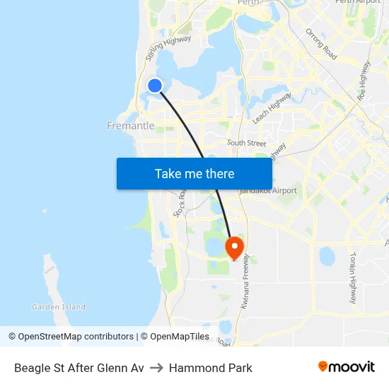 Beagle St After Glenn Av to Hammond Park map