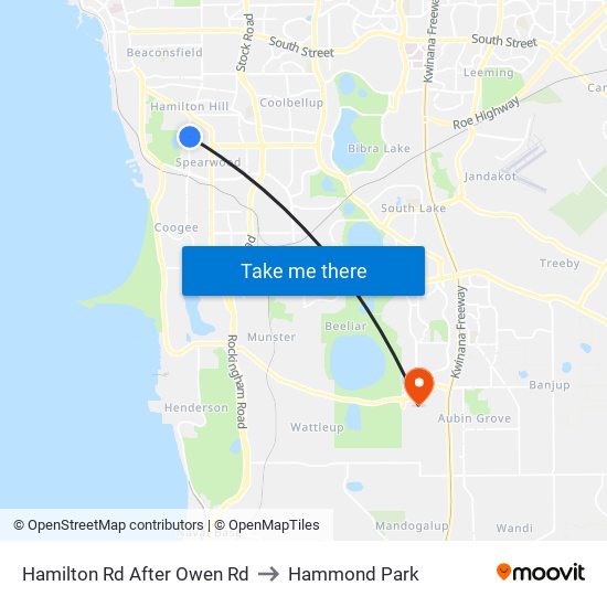 Hamilton Rd After Owen Rd to Hammond Park map