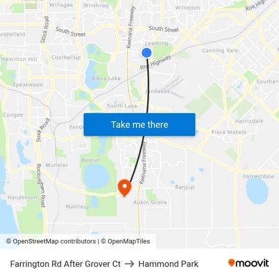 Farrington Rd After Grover Ct to Hammond Park map