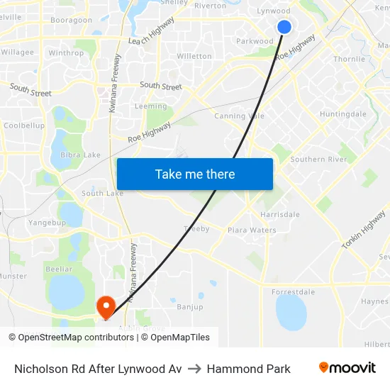Nicholson Rd After Lynwood Av to Hammond Park map