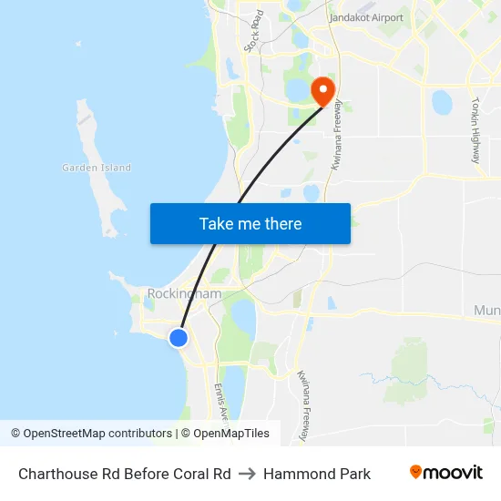 Charthouse Rd Before Coral Rd to Hammond Park map