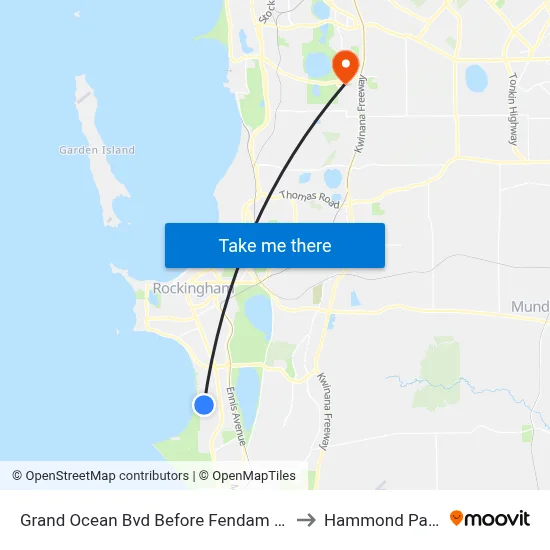 Grand Ocean Bvd Before Fendam St to Hammond Park map