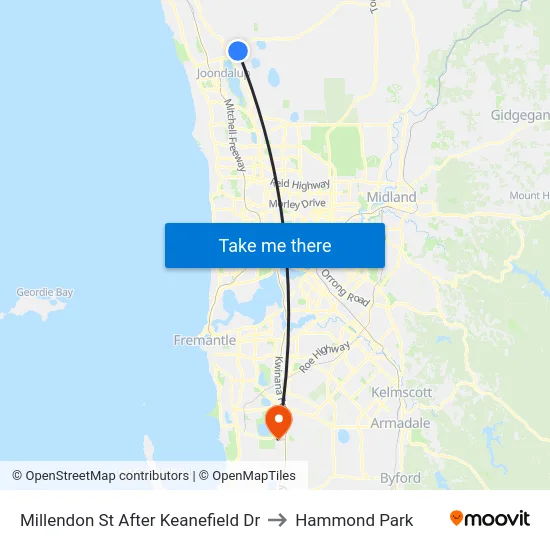 Millendon St After Keanefield Dr to Hammond Park map