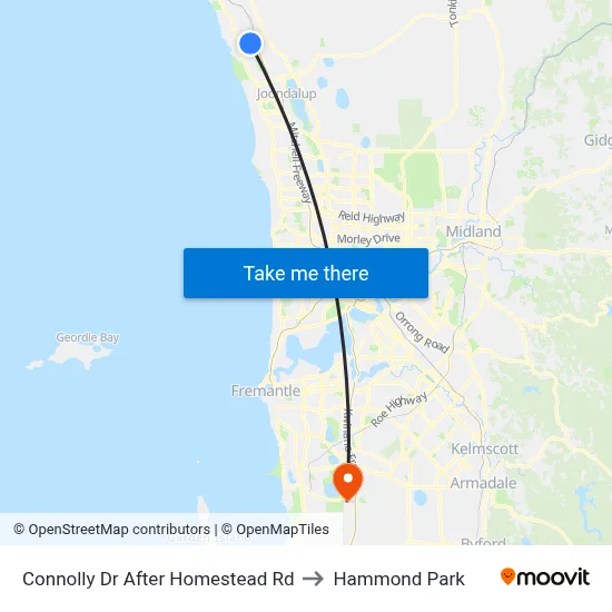 Connolly Dr After Homestead Rd to Hammond Park map