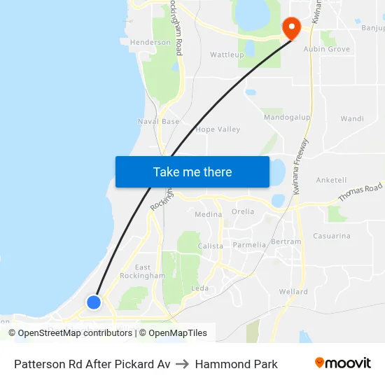 Patterson Rd After Pickard Av to Hammond Park map