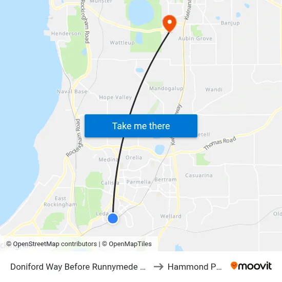 Doniford Way Before Runnymede Gte to Hammond Park map