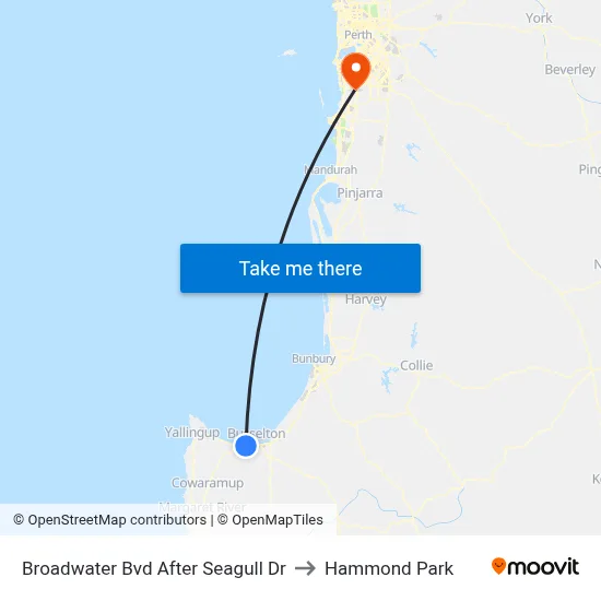 Broadwater Bvd After Seagull Dr to Hammond Park map