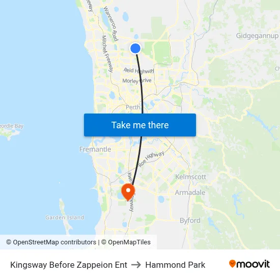 Kingsway  Before Zappeion Ent to Hammond Park map