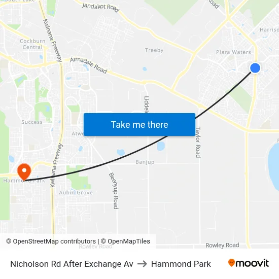 Nicholson Rd After Exchange Av to Hammond Park map