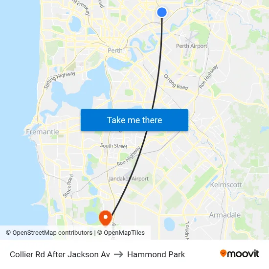 Collier Rd After Jackson Av to Hammond Park map