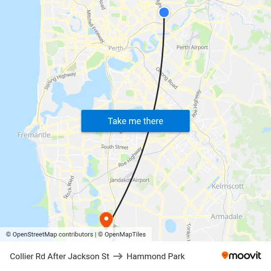 Collier Rd After Jackson St to Hammond Park map