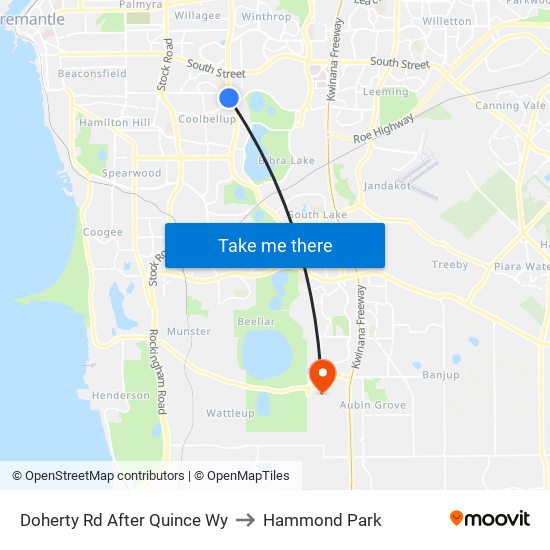 Doherty Rd After Quince Wy to Hammond Park map