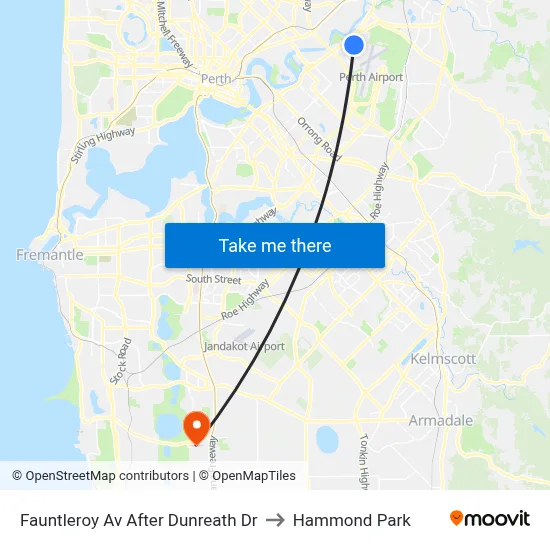 Fauntleroy Av After Dunreath Dr to Hammond Park map