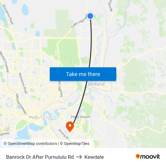 Banrock Dr After Purnululu Rd to Kewdale map
