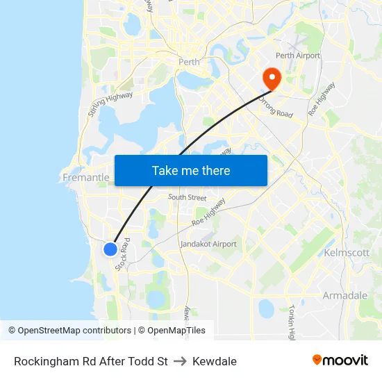 Rockingham Rd After Todd St to Kewdale map