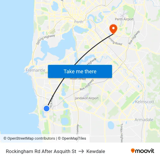 Rockingham Rd After Asquith St to Kewdale map