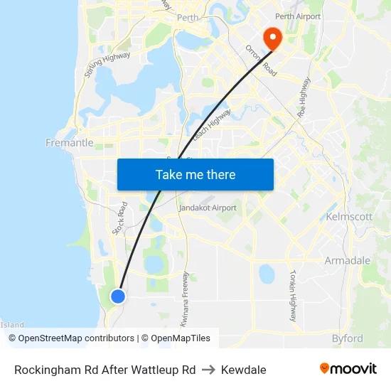 Rockingham Rd After Wattleup Rd to Kewdale map