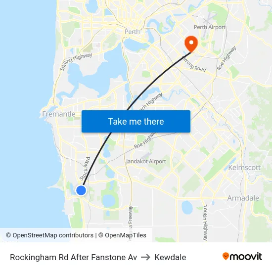 Rockingham Rd After Fanstone Av to Kewdale map