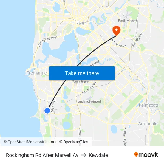 Rockingham Rd After Marvell Av to Kewdale map