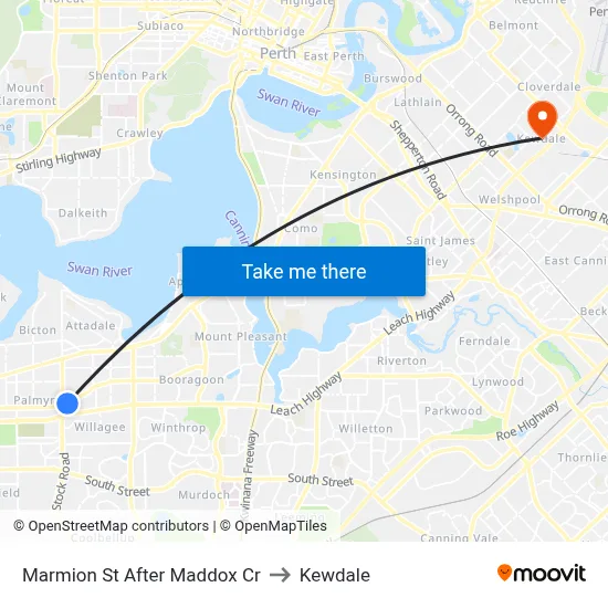 Marmion St After Maddox Cr to Kewdale map