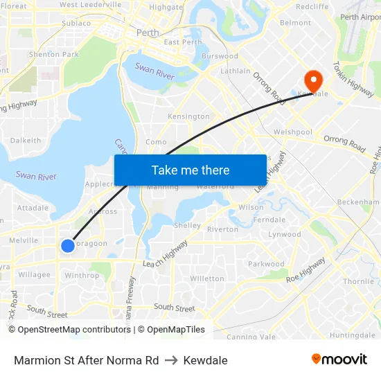 Marmion St After Norma Rd to Kewdale map