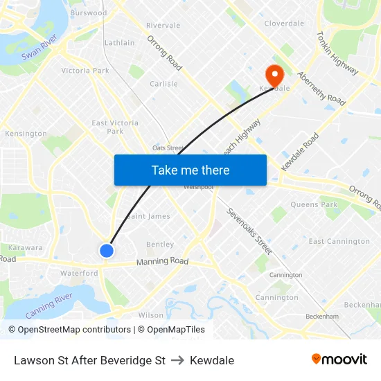 Lawson St After Beveridge St to Kewdale map
