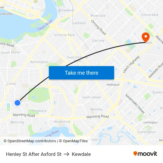 Henley St After Axford St to Kewdale map