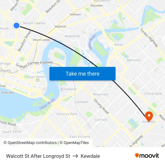 Walcott St After Longroyd St to Kewdale map