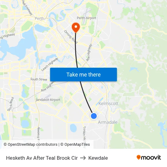 Hesketh Av After Teal Brook Cir to Kewdale map