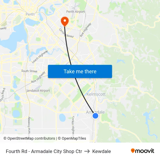 Fourth Rd - Armadale City Shop Ctr to Kewdale map