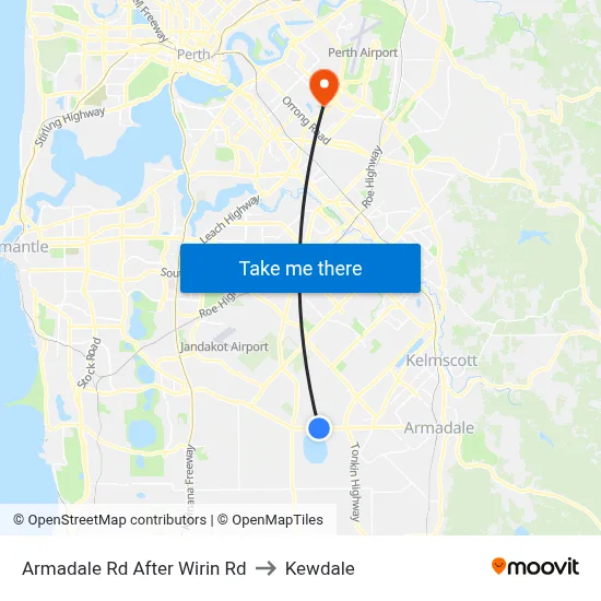 Armadale Rd After Wirin Rd to Kewdale map