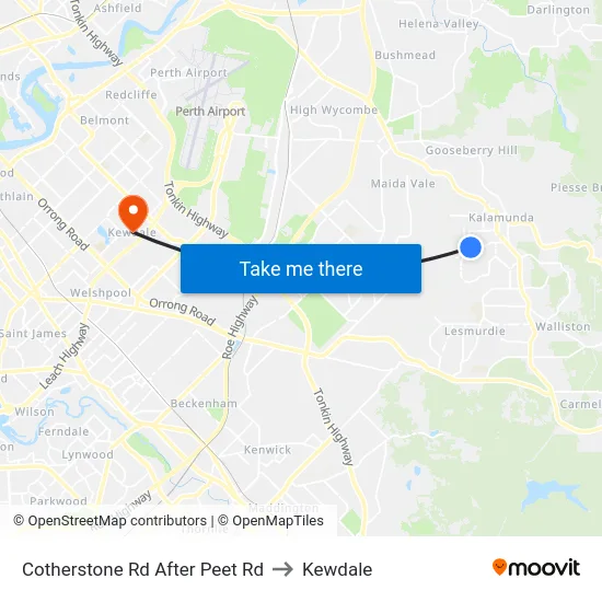 Cotherstone Rd After Peet Rd to Kewdale map