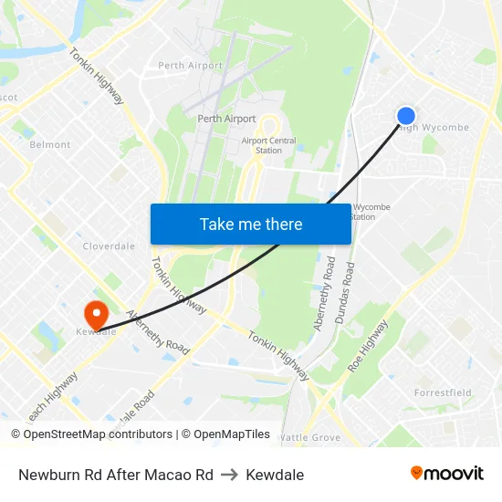 Newburn Rd After Macao Rd to Kewdale map