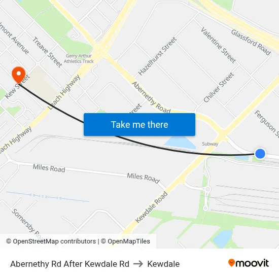 Abernethy Rd After Kewdale Rd to Kewdale map