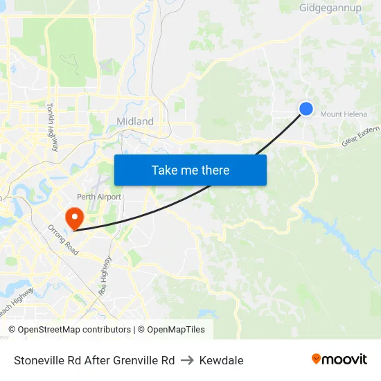 Stoneville Rd After Grenville Rd to Kewdale map