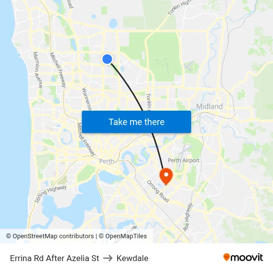 Errina Rd After Azelia St to Kewdale map