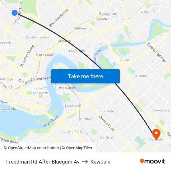 Freedman Rd After Bluegum Av to Kewdale map